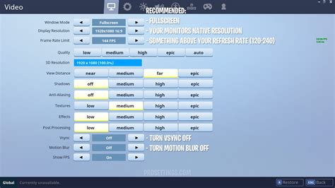 Best Fortnite Settings for Performance (FPS Boost) & Competitive Play