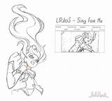 Lolirock Auriana Coloring Pages sketch template