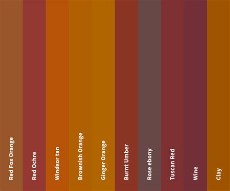 100+ Shades of Orange Color (Names, HEX, RGB, & CMYK Codes) – CreativeBooster