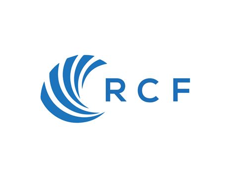 RCF letter logo design on white background. RCF creative circle letter logo concept. RCF letter ...