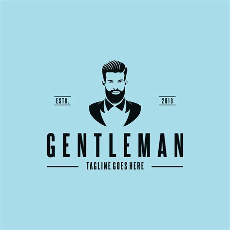 Gentleman logo design. Awesome our combination man and headphone logo ...