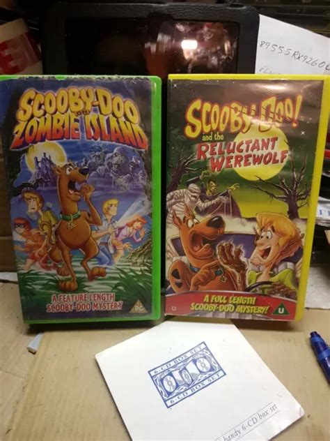 2 X WARNER BROS Scooby Doo Vhs Video Cassette Zombie Island & reluctant ...