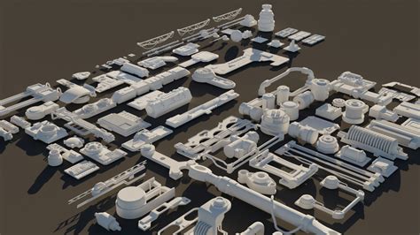 ArtStation - Scifi Kitbashing Set 3 | Resources