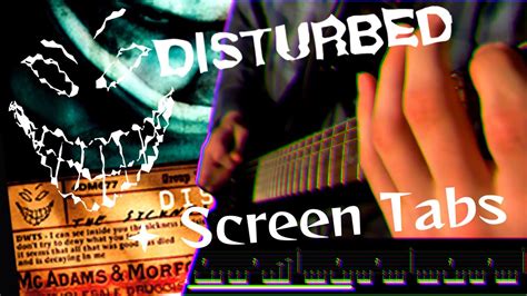 Disturbed- Down With the Sickness Guitar Cover + Screen Tabs - YouTube