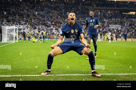 Doha, Qatar. 18th Dec, 2022. Goal celebration: Kylian Mbappe (FRA ...