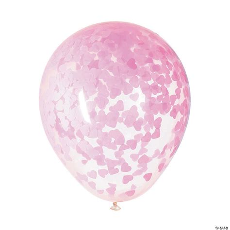 Pink Confetti 16" Latex Balloons | Oriental Trading