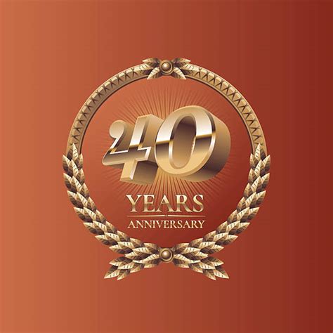 Royalty Free 40th Anniversary Clip Art, Vector Images & Illustrations - iStock