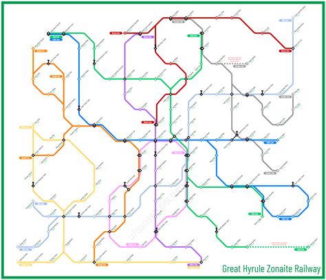 I make metro maps of video games! Here's TOTK Hyrule : r/TOTK