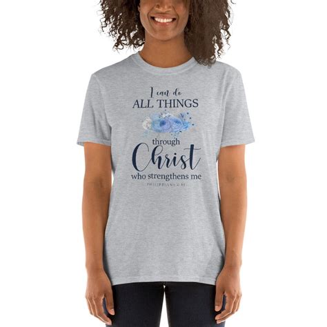 Christian T-shirt for Women Bible Scripture Quote Shirt - Etsy