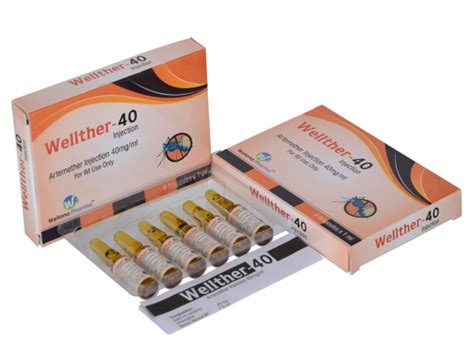 Artemether 40mg or Wellther-40 Injection Manufacturer & Supplier India ...