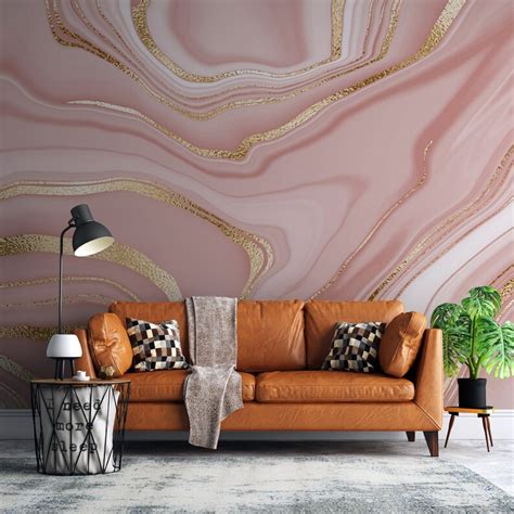 Pink Marble Wallpaper Marble Texture Background Wallpaper | Etsy