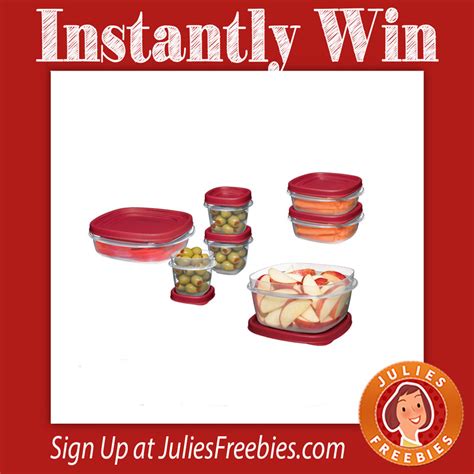 AMAZON GIVEAWAY: Rubbermaid Food Storage Set - Julie's Freebies