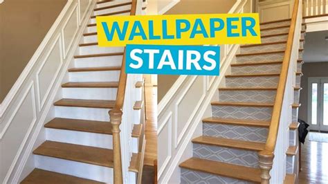 Wallpaper Stairs | Wallpaper stairs, Easy diy decor, Stairs