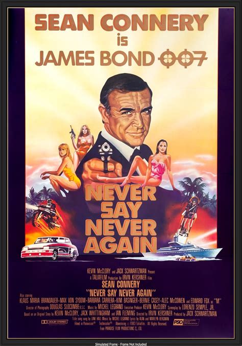 Never Say Never Again (1983) International One-Sheet Movie Poster ...