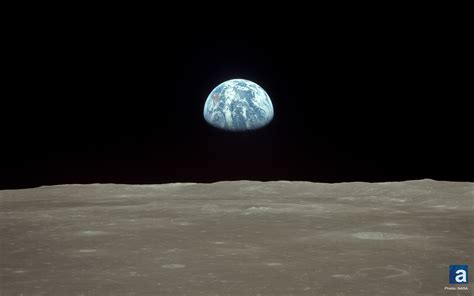 Earthrise from Moon Wallpaper - WallpaperSafari