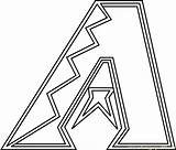 Arizona Diamondbacks Logo Coloring Page  Free MLB Pages sketch template