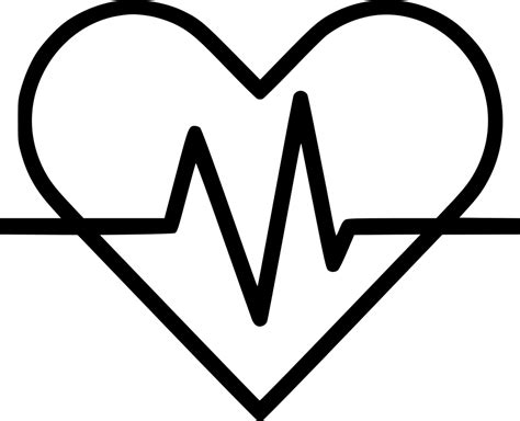 Heart ECG Clip Art