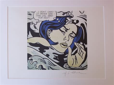 Roy Lichtenstein "Drowning Girl" - CharityStars