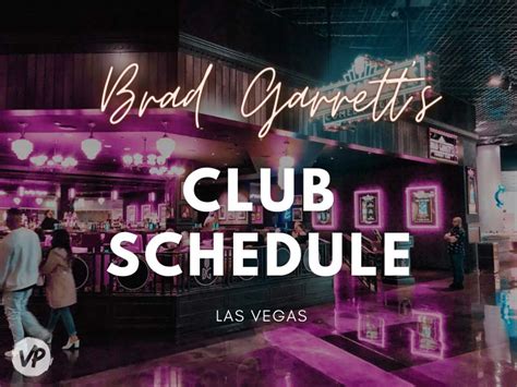 Brad Garrett Comedy Club Schedule for 2024 - Vegas Primer