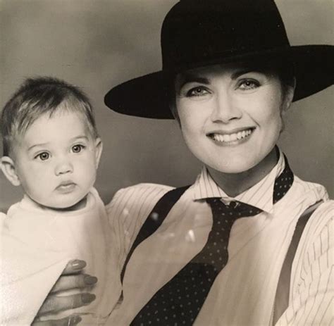 Lynda Carter with his son Lynda Carter, Best Superhero, Celebrity Faces, Woman Movie, All In The ...