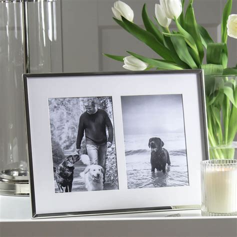 Double Aperture Silver Plated Fine Photo Frame 5x7 | Double photo frame, Family photo frames ...