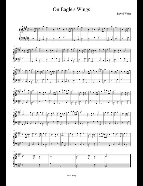 On Eagle's Wings sheet music for Piano download free in PDF or MIDI