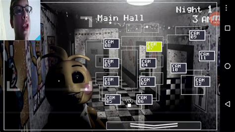 Playing FNAF 2 with floating camera - YouTube