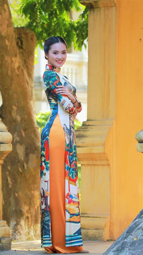 Vietnamese long dress | Vietnamese traditional dress, Vietnamese long ...