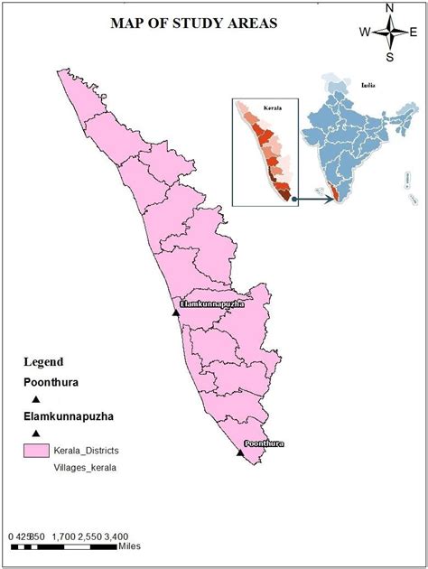 Study area Thiruvananthapuram, the capital of Kerala, has the maximum ...