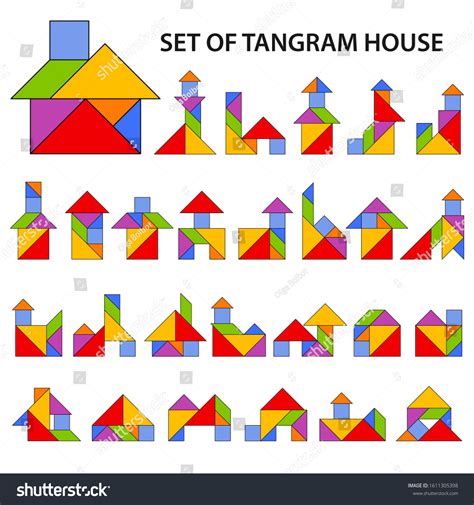 779 Tangram House Images, Stock Photos & Vectors | Shutterstock