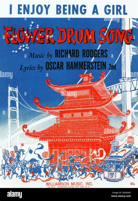 Flower Drum Song musical vintage poster, 1958 - Editorial use only Stock Photo - Alamy