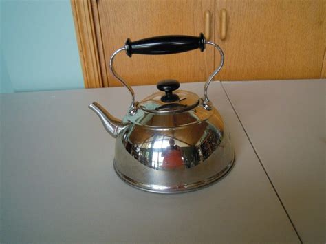 Copco Cambridge Tea Kettle Stainless Steel Tea Pot 64 oz 8 Cup Capacity ...