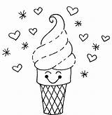 Ice Cream Cone Coloring Pages Printable  Templates sketch template