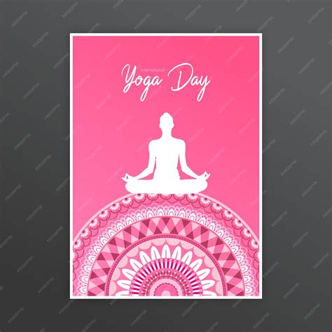 Premium Vector | Yoga Meditation Pose with Mandala