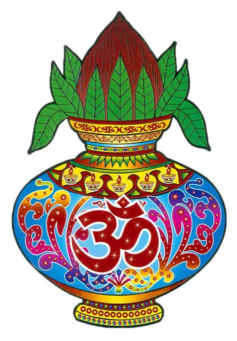 Om on Kalash Sticker | Om symbol wallpaper, Hindu symbols, Wedding symbols