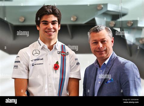 (L to R): Lance Stroll (CDN) Williams with Francois Dumontier, Montreal ...