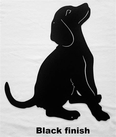 Dog metal wall hanging | Metal Dog wall art silhouette | Pup wall art ...