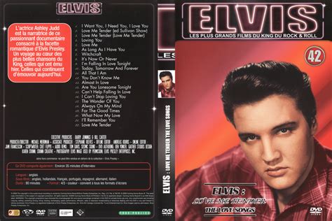 Jaquette DVD de Elvis love me tender the loves songs - Cinéma Passion