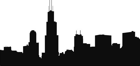 new york skyline black and white clip art - Google Search | Chicago skyline silhouette, Skyline ...