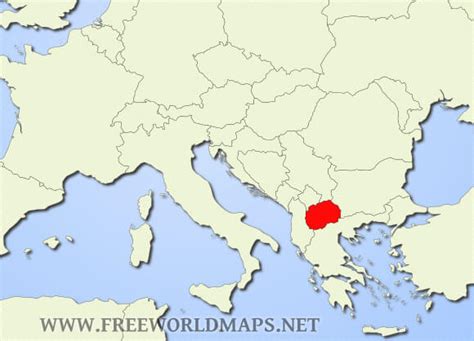 Where is Macedonia located on the World map?