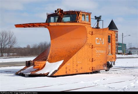 CN 55408 Canadian National Railway Russel Snow Plow at Goderich, Ontario, Canada by Chris Gallow ...