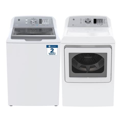 Rent to Own GE Appliances 5.3 cu. ft. Energy Star Top Load Washer & 7.2 cu. ft. Energy Star ...