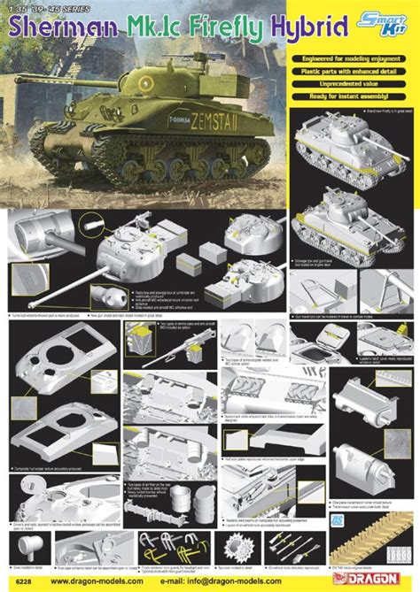 6228 - 1/35 Sherman Mk.Ic Firefly Hybrid - Dragon Plastic Model Kits