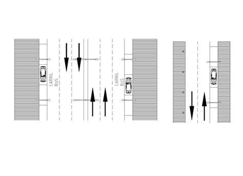 Road section plan detail dwg. - Cadbull