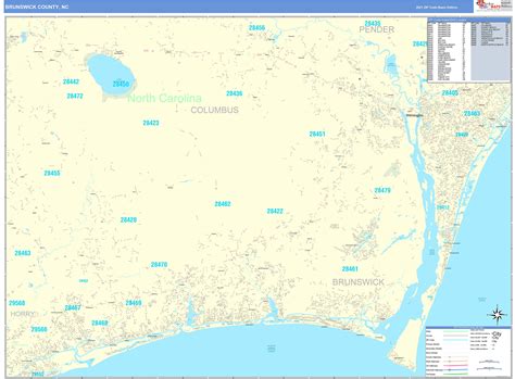 Topographic Map Of Brunswick County North Carolina - United States Map