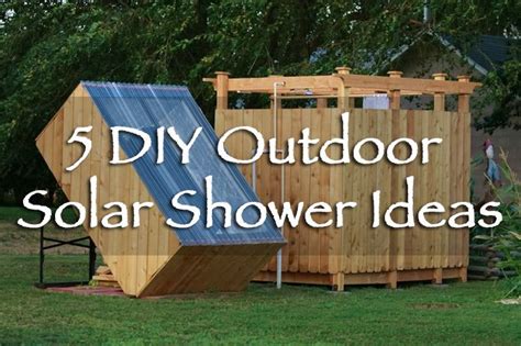 5 DIY Outdoor Solar Shower Ideas | Solar shower, Outdoor solar shower, Outdoor solar