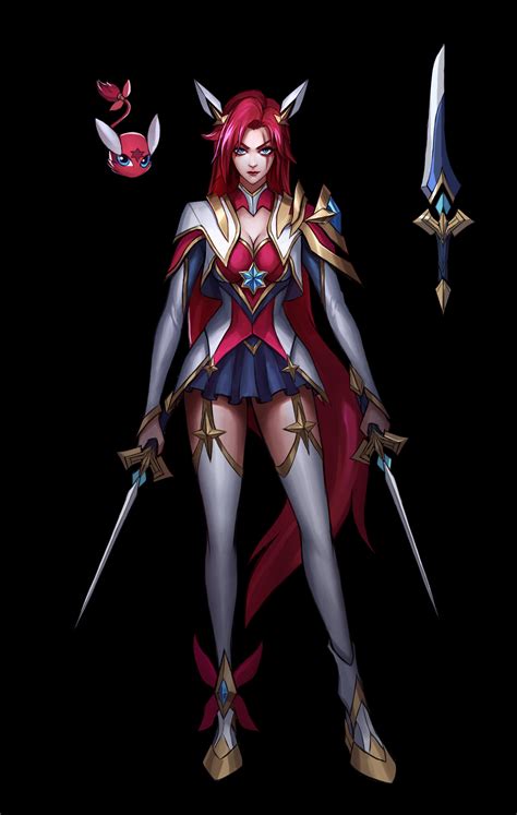 Star guardian Katarina fan art by "3 OK" on artstation : r/KatarinaMains