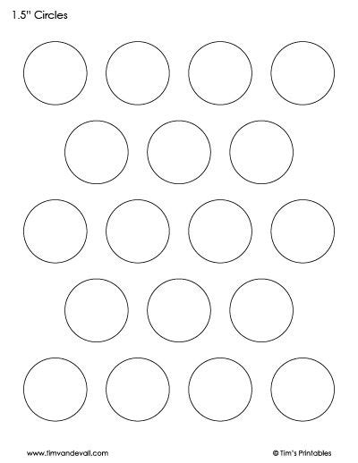 circle templates 1.5-inch Pie Chart Template, Circle Template, Circle Labels, Templates ...