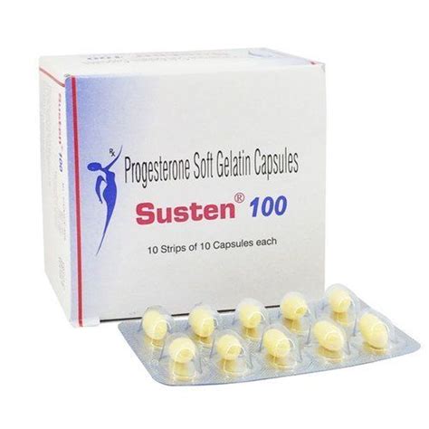 Progesterone Soft Gelatin Capsules 100 Mg (susten) General Medicines at ...