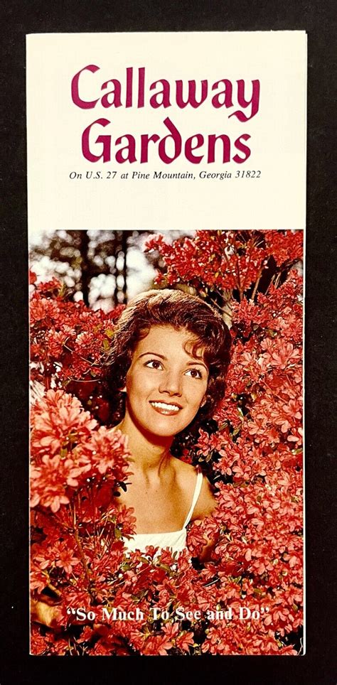 1960s Callaway Botanical Gardens Pine Mountain Georgia Vintage Travel Brochure | eBay